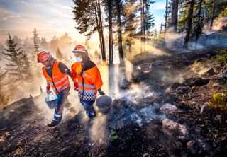 BRANNREKORD: Aldri tidligere har Norge hatt så mange skogbranner som i 2018.