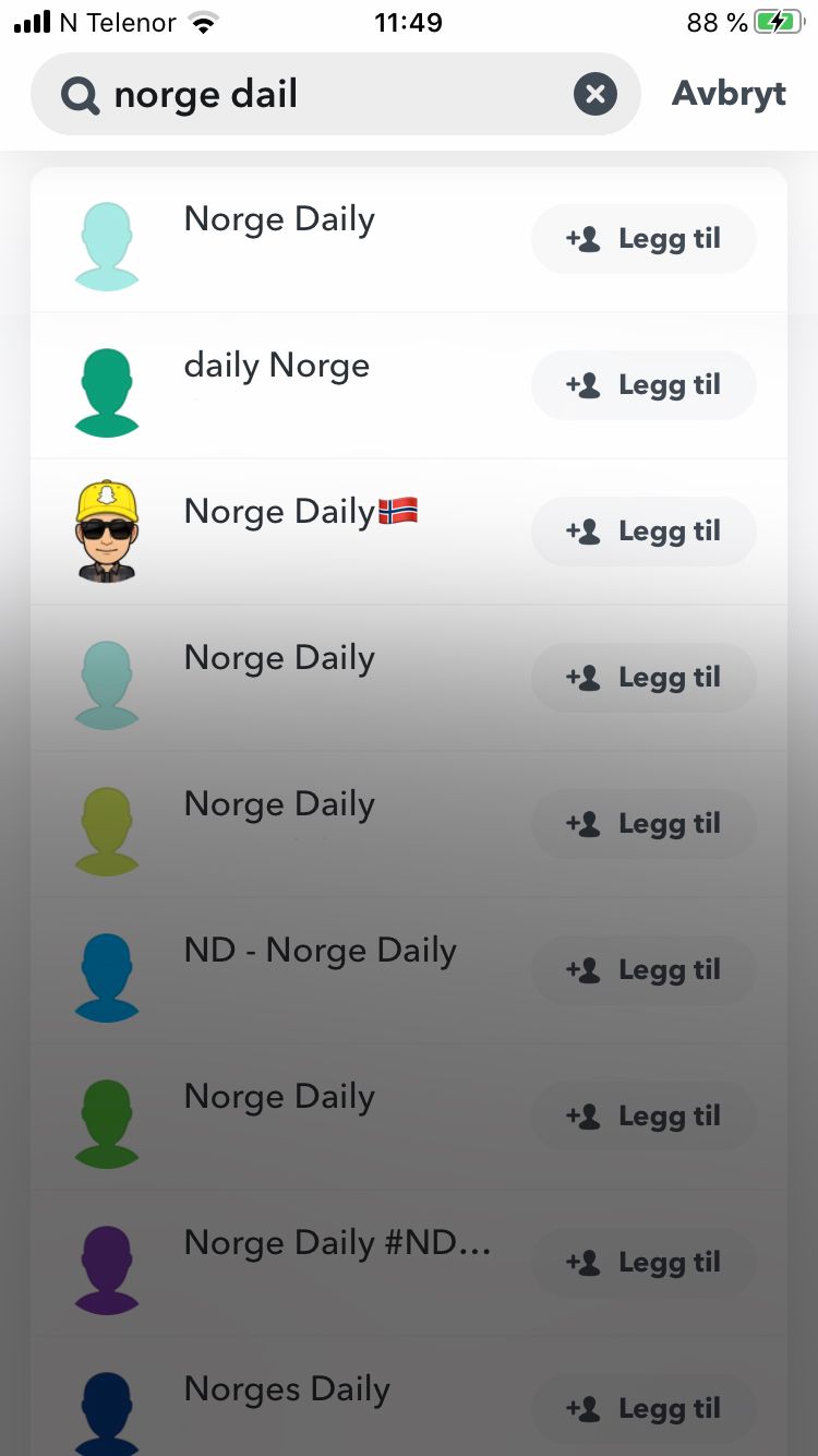 Nakenbilder norge brukernavn snapchat Norske snapchat