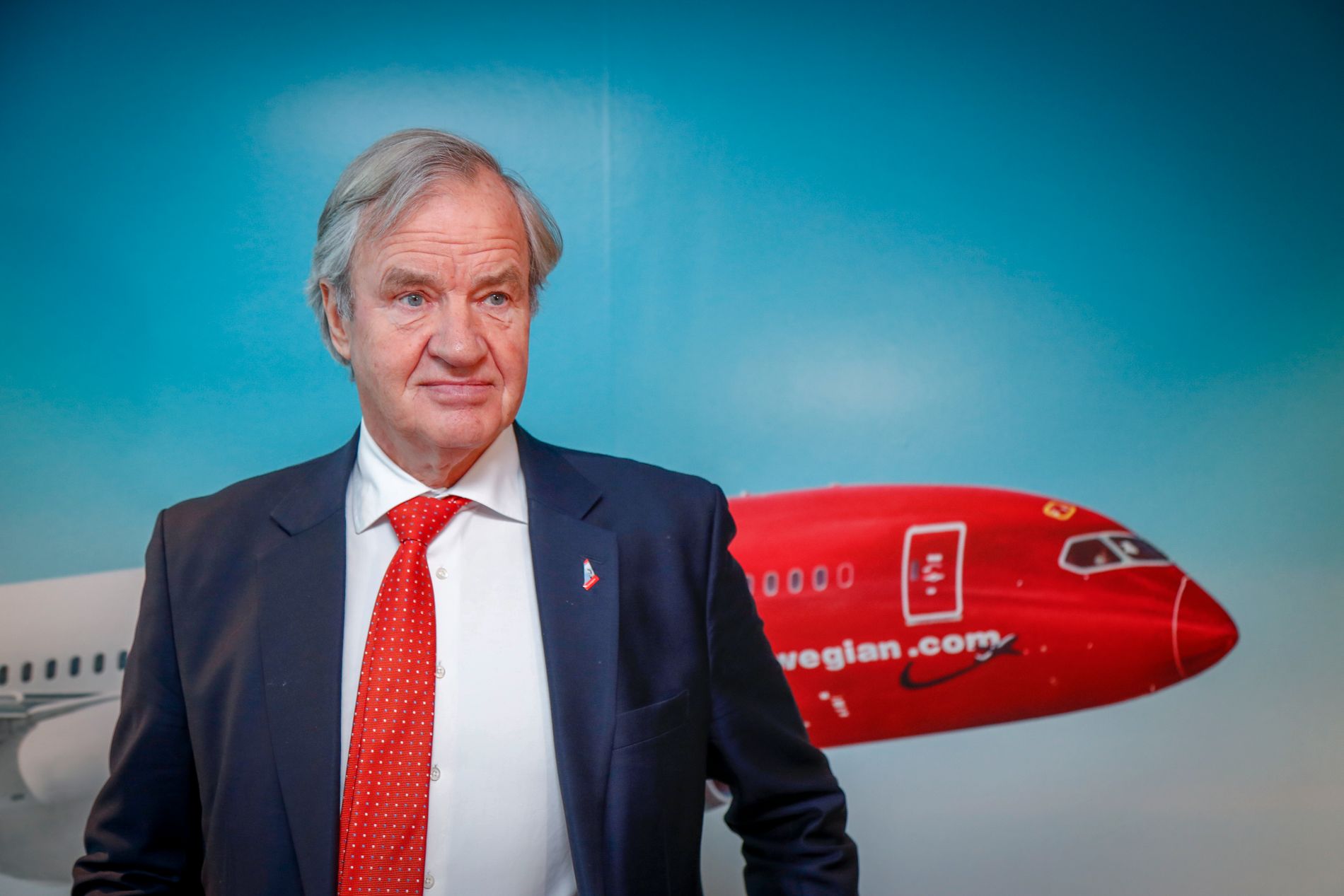Flyet i Iran har skapt problemer for konsernsjef Bjørn Kjos og resten av Norwegian. 